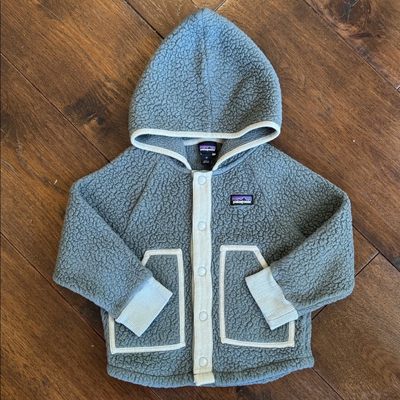 Patagonia - Baby Kids Retro Pile Fleece Hoodie - Size: 3T - Picture 1 of 8